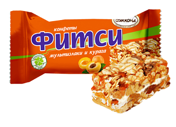 АККОНД Конфеты ФИТСИ мультизлак. и курага  1*3