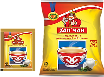 Чай черный пак. ХАН С СОЛЬЮ 1кор*30бл 12гр*30  1*30