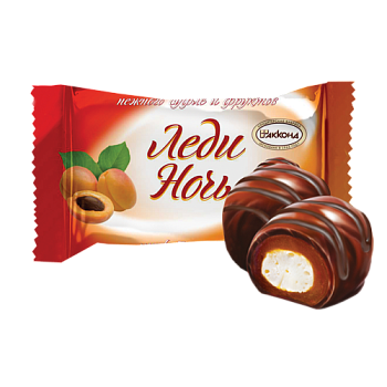 АККОНД Конфеты ЛЕДИ НОЧЬ курага 500гр 1*6