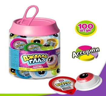 КАНДИ-КЛАБ Десерт желейный ДЖЕЛЛИ ГЛАЗ  16гр  6*100 КАНДИ-КЛАБ Десерт желейный ДЖЕЛЛИ ГЛАЗ  16гр  6*100