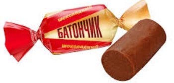 НК Конфеты БАТОНЧИК Шоколадный /пак.1кг/ 1*5