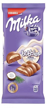 МИЛКА Шоколад БАБЛ молочный пористый Кокос 92гр  1*16