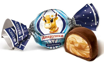 ЭССЕН Конфеты ДОЯРУШКА с молоком комбинированные вес 1*4
