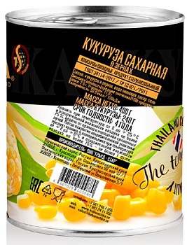 КУБАНОЧКА Кукуруза сахарная ключ 400гр ж/б ГОСТ 1*12