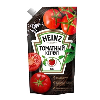 ХАЙНЦ Кетчуп Томатный 320гр (8642) д/пак 1*16