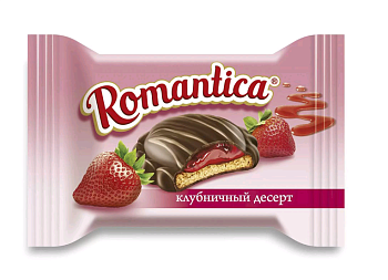 СЛАВЯНКА Десерт ROMANTICA клубничный /пак 1кг/  1*5