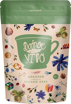 ДОБРОЕ УТРО Цикорий ЛЕСНОЙ ОРЕХ 80гр м/уп 1*36