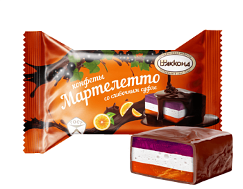 АККОНД Конфеты МАРТЕЛЕТТО апельс-черн.смор.  1*2