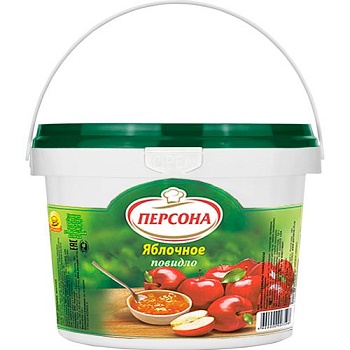 ПЕРСОНА Повидло ЯБЛОЧНОЕ  870гр ведро 1*12