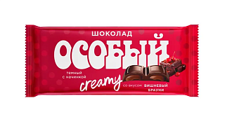 -8% СЛАВЯНКА Шоколад ОСОБЫЙ темный со вкусом вишневый брауни Vibe 82гр  1*12