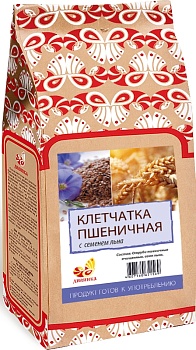 ДИВИНКА Клетчатка пшеничная со льном 300гр  1*10