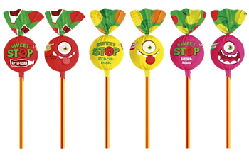 -50% РОЗНИЦА СЛАВЯНКА Карамель SWEET STOP /пак 1кг/  1*2