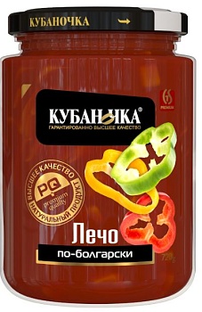 КУБАНОЧКА Лечо по-Болгарски 720гр стекл/банка ТУ 1*8