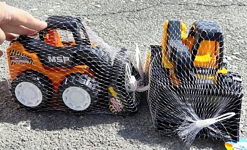 Игрушка БУЛЬДОЗЕР MSP в сетке   1*1