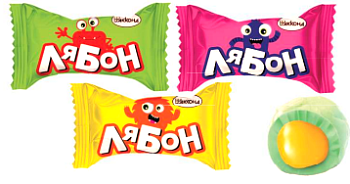 АККОНД Карамель ЛЯБОН ассорти фас.1кг пакет 1*6