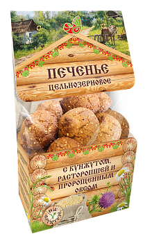 Печенье ФЦ Кунжутное ц/з с расторопшей БЕЗ САХАРА 200гр  1*12