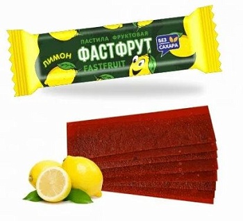 ЖАКО Пастила ФАСТФРУТ со вкусом лимона  1*1