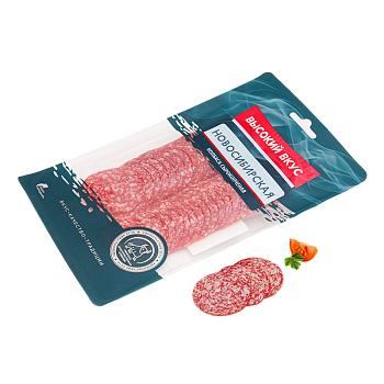 СПК Колбаса сырокопч Новосибирская "Высокий вкус" 0,100  1*1
