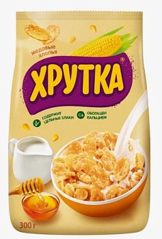 НЕСТЛЕ Сухие завтраки ХРУТКА хлопья медовые 300гр  1*12