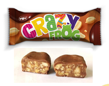 РАХАТ Батончик CRAZY FROG 1кг пакет 1*6
