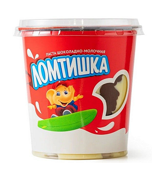 АККОНД Паста ЛОМТИШКА шоколадно-молочная 340гр  1*12