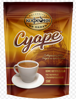 -31% АКЦИЯ МКП Кофе сублим. СУАРЕ 150гр м/уп 1*10