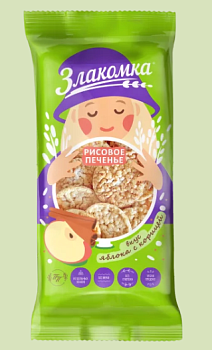 ПРОДПОСТАВКА Печенье ЗЛАКОМКА Рисовое Малина-Чиа б/гл 29 80гр  1*12
