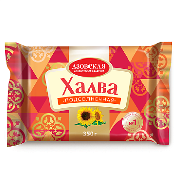 АЗОВ Халва фас. ПОДСОЛНЕЧНАЯ ц/п 350гр  1*16