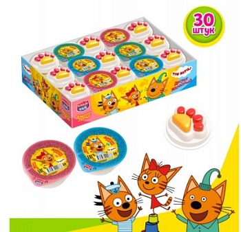 КАНДИ-КЛАБ Десерт желейный ДЖЕЛЛИ ЛАПКА Три кота 24гр  12*30