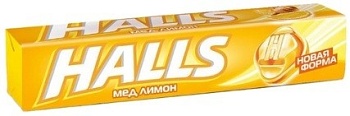 ХОЛЛС Леденцы мед/лимон 25гр  1*12