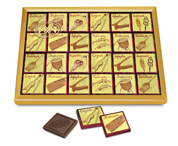 РАХАТ Шоколад КАЗАХСТАНСКИЙ 128гр /мелодия степей/ пл/у 1*11