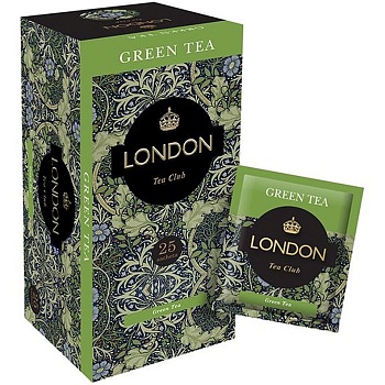LONDON TEA CLUB Чай зеленый пак. "Green Tea" 25пак сашет   1*17