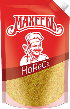 -20% АКЦИЯ МАХЕЕВЪ Горчица ЗЕРНИСТАЯ 1000гр д/пак 1*8