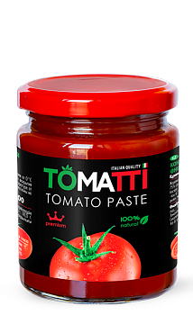 ТОМАТТИ Томатная паста  260гр стекл/банка 1*12
