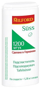 ОПТ MILFORD Заменитель сахара 1200 таблеток   1*24