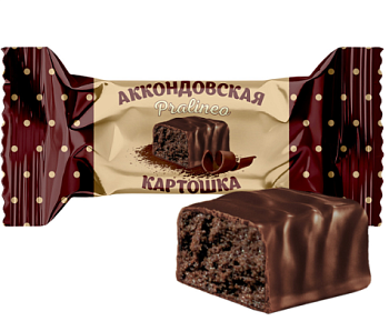 АККОНД Конфеты АККОНДОВСКАЯ КАРТОШКА Pralineo  1*4