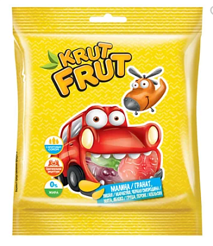KDV Мармелад жевательный КрутФрут в форме машинок 70гр  1*50
