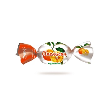 РАХАТ Карамель АПЕЛЬСИН фруктовая 1кг пакет 1*6