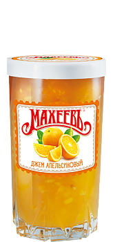 МАХЕЕВЪ Джем АПЕЛЬСИНОВЫЙ  400гр стакан 1*10