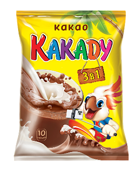 Напиток кофейный КАКАДУ какао растворимый 1кор*40бл 20гр*10  1*10