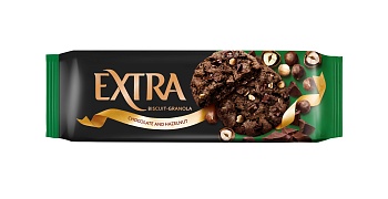 ЛЮБЯТОВО Печенье сдобное ГРАНОЛА шоколад и фундук фас.150гр  1*12