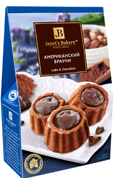 -30% СЛАВЯНКА Десерт JANET`S BAKERY Американский брауни 500гр  1*8
