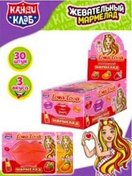 КАНДИ-КЛАБ ЛОВА-ЛОВА Жев.мармелад на блистере 12гр  12*30 КАНДИ-КЛАБ ЛОВА-ЛОВА Жев.мармелад на блистере 12гр  12*30