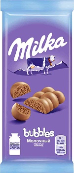 МИЛКА Шоколад БАБЛ молочный пористый 72гр  1*16