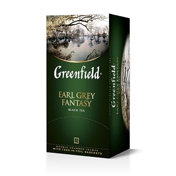 ГРИНФИЛД Чай черный пак. Эрл Грей Фэнтази (25пак*2г)   1*10