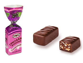 РАХАТ Конфеты ГРИЛЬЯЖ ЯГОДНЫЙ В ШОКОЛАДЕ грильяжные 1кг пакет 1*6 РАХАТ Конфеты ГРИЛЬЯЖ ЯГОДНЫЙ В ШОКОЛАДЕ грильяжные 1кг пакет 1*6