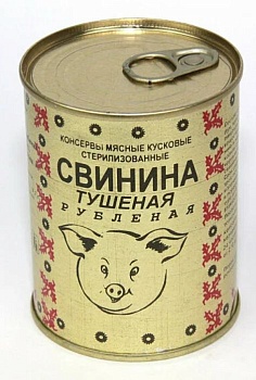 БЕРЕЗОВСКИЙ МК Тушеная СВИНИНА рубленая (Беларусь) 338гр ж/б 1*45