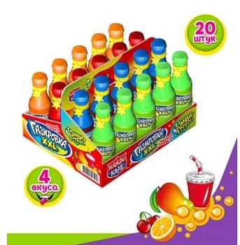 КАНДИ-КЛАБ Жидкая конфета-спрей ГАЗИРОВКА XXL ассорти 60мл  12*20