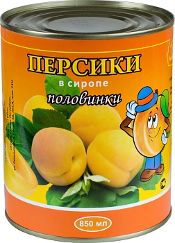 БАРКО Персики консерв  850 мл ж/б 1*12