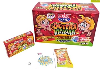 КАНДИ-КЛАБ ОСТРАЯ ПРАВДА Жевательная конфета с тату 15гр  12*24 КАНДИ-КЛАБ ОСТРАЯ ПРАВДА Жевательная конфета с тату 15гр  12*24